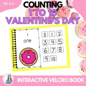 Valentine’s Counting Resource | 1 to 10 with Heart Donuts