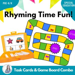 rhyming task cards