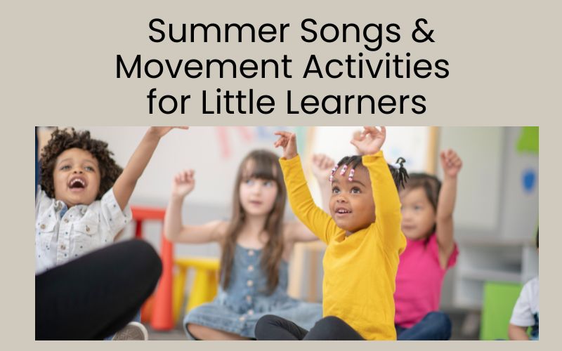 Preschooler doing summer movement activity