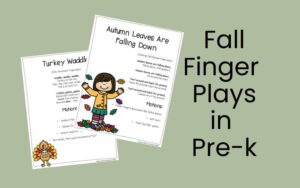 finger plays in prek